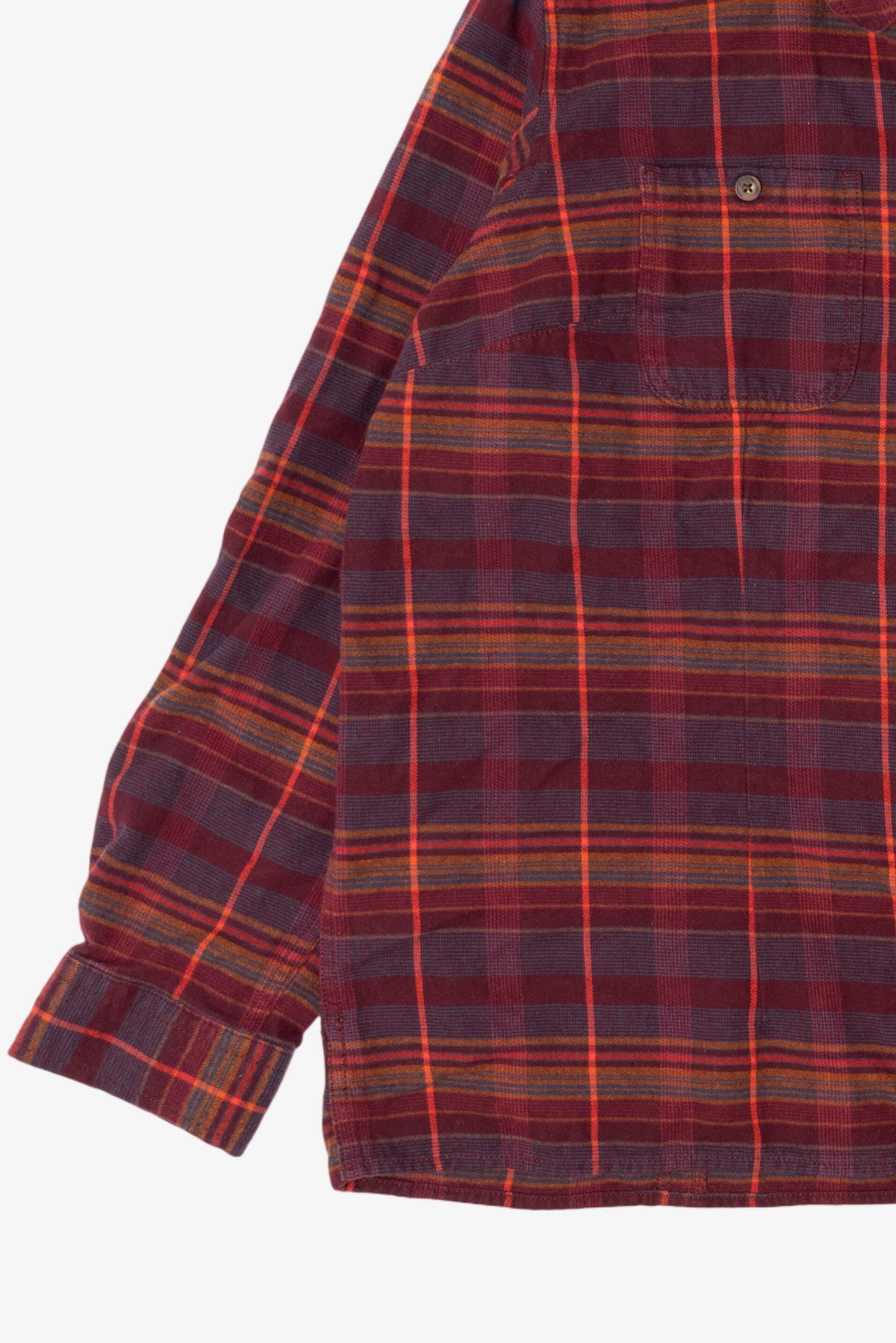 Burgundy Duluth Trading Co. Flannel Button Up Shirt (2010s)