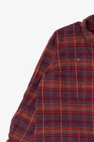 Burgundy Duluth Trading Co. Flannel Button Up Shirt (2010s)