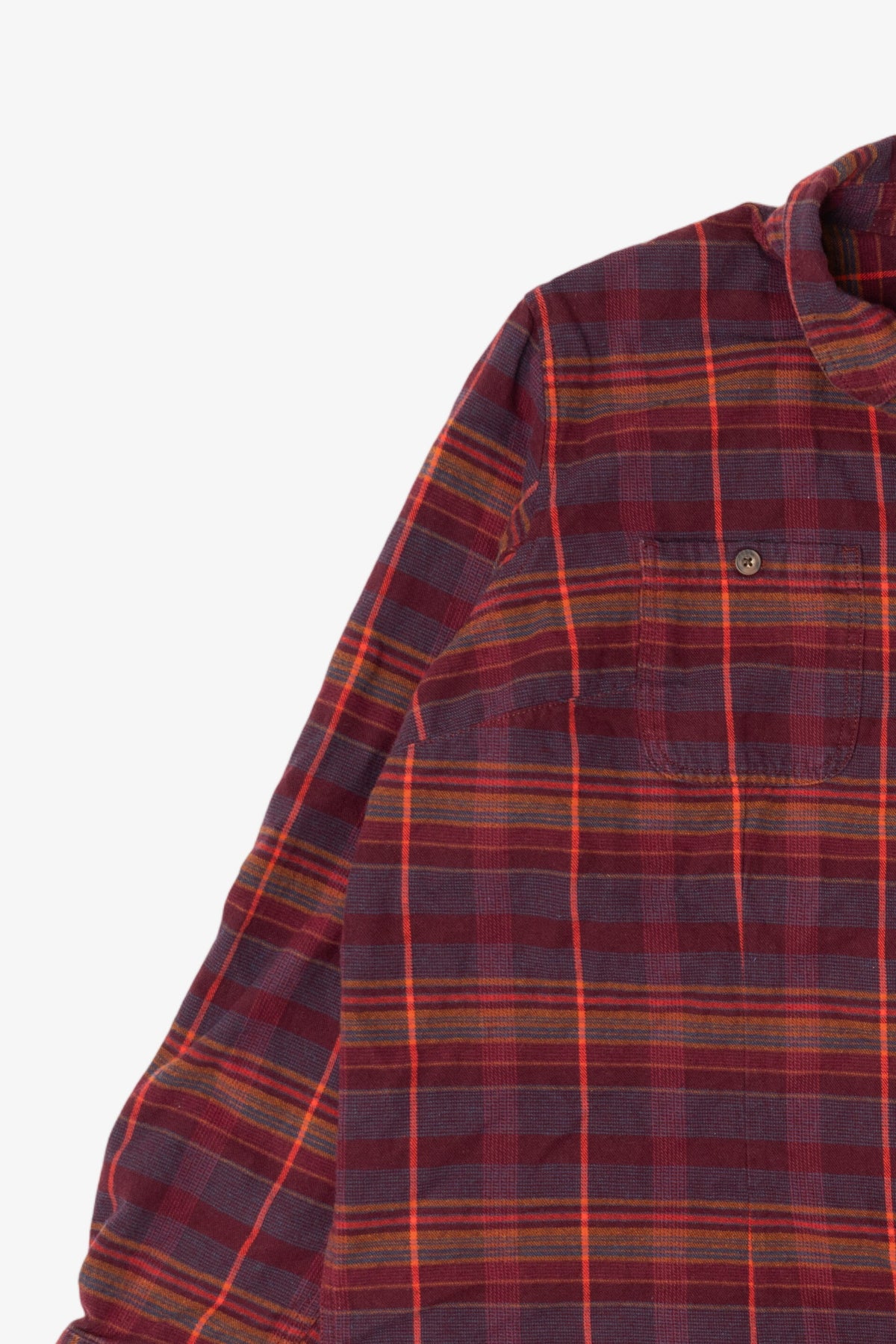 Burgundy Duluth Trading Co. Flannel Button Up Shirt (2010s)