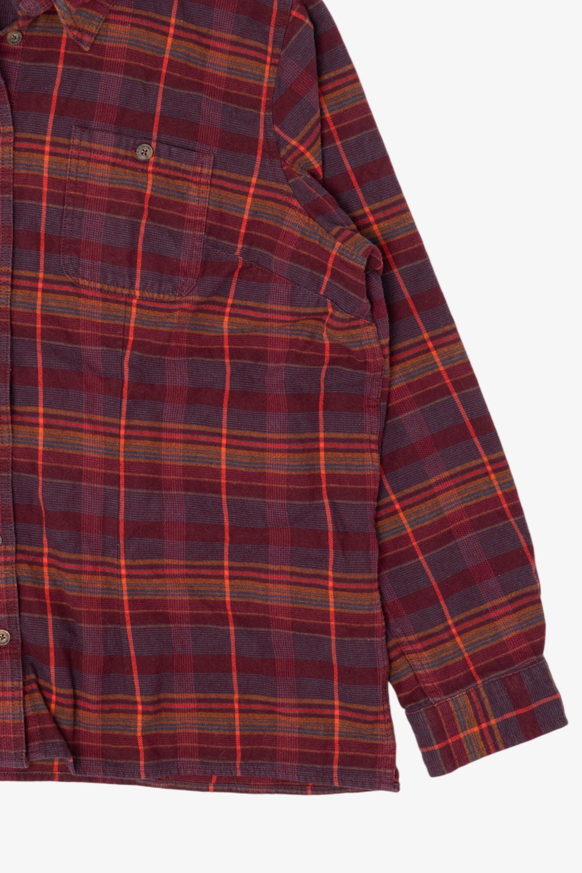 Burgundy Duluth Trading Co. Flannel Button Up Shirt (2010s)