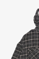 Vintage Dark Gray Canyon Creek Hooded Flannel Shirt (1990s)