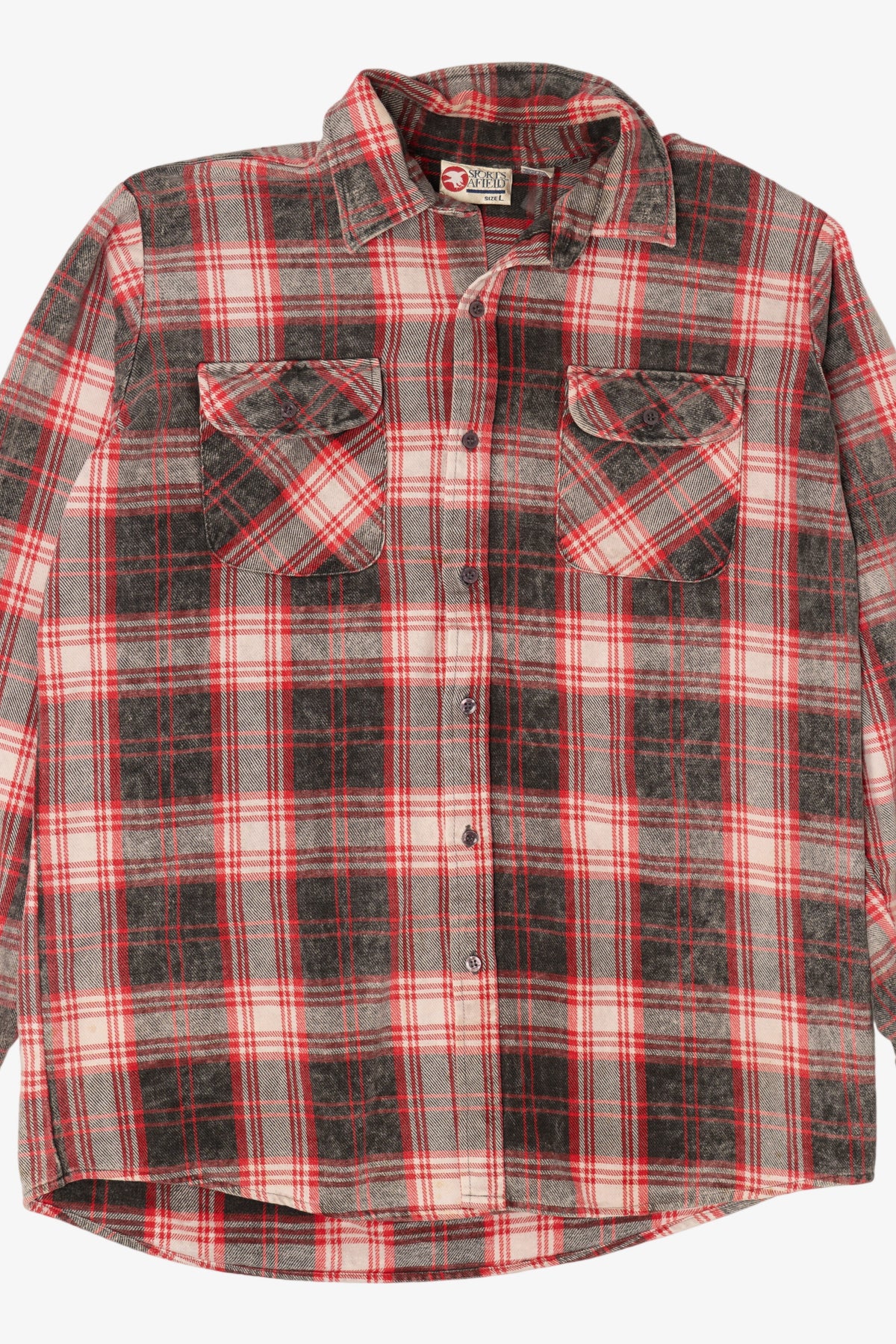 Vintage Red Sports Afield Button Up Flannel Shirt (1990s)