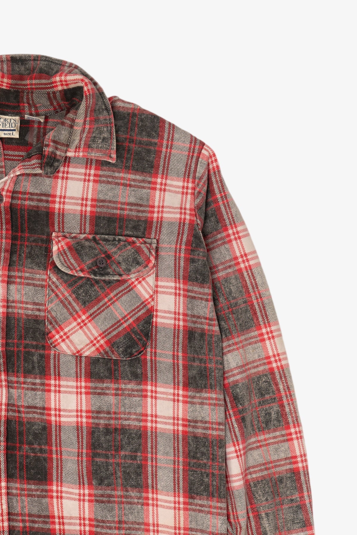 Vintage Red Sports Afield Button Up Flannel Shirt (1990s)