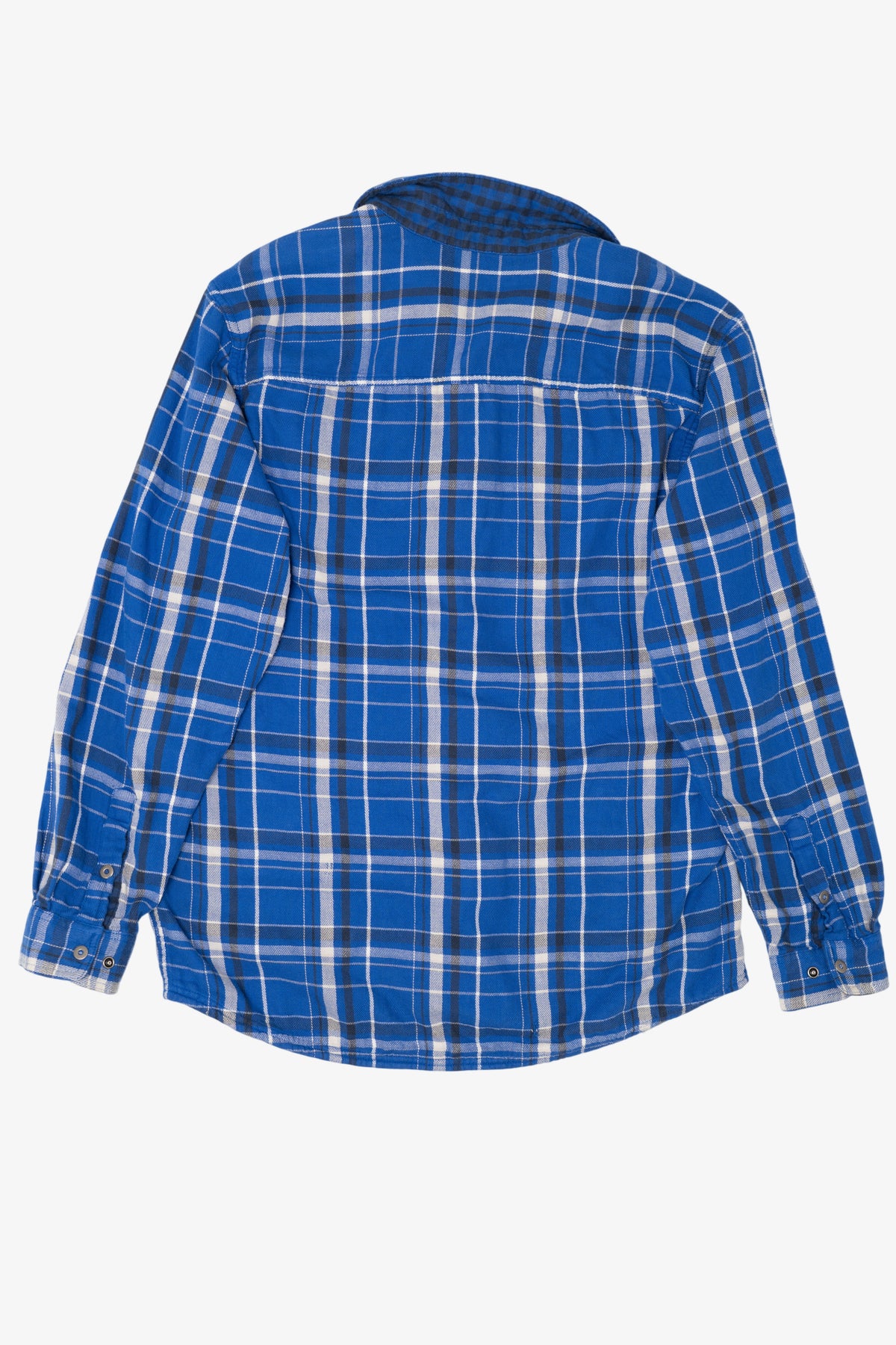 Blue Reversible Columbia Button Up Flannel Shirt (2010s)