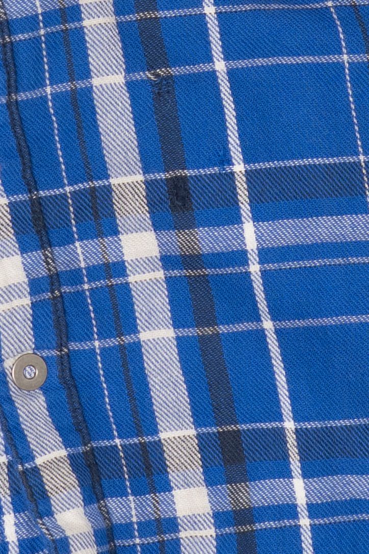 Blue Reversible Columbia Button Up Flannel Shirt (2010s)