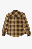 Kids Eddie Bauer Brown Sherpa Lined Flannel Shirt (2010s)
