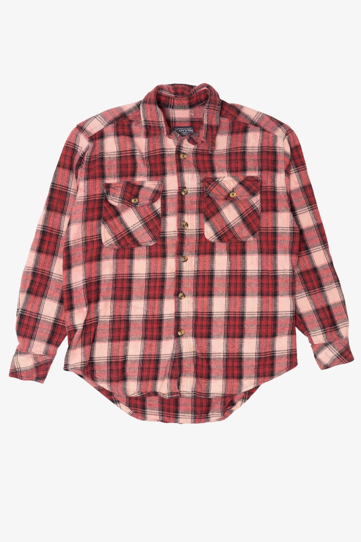 Vintage Red Canyon Creek Button Up Flannel Shirt (1990s)