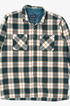 Vintage Green Plaid John Blair Button Up Flannel Shirt (1990s)