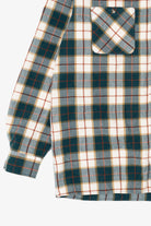 Vintage Green Plaid John Blair Button Up Flannel Shirt (1990s)