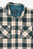 Vintage Green Plaid John Blair Button Up Flannel Shirt (1990s)