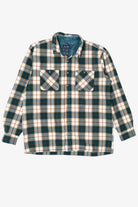 Vintage Green Plaid John Blair Button Up Flannel Shirt (1990s)