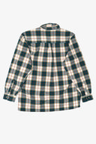 Vintage Green Plaid John Blair Button Up Flannel Shirt (1990s)