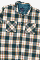 Vintage Green Plaid John Blair Button Up Flannel Shirt (1990s)