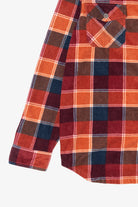 Orange Freedom Foundry Button Up Flannel Shirt (2010s)