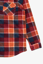 Orange Freedom Foundry Button Up Flannel Shirt (2010s)
