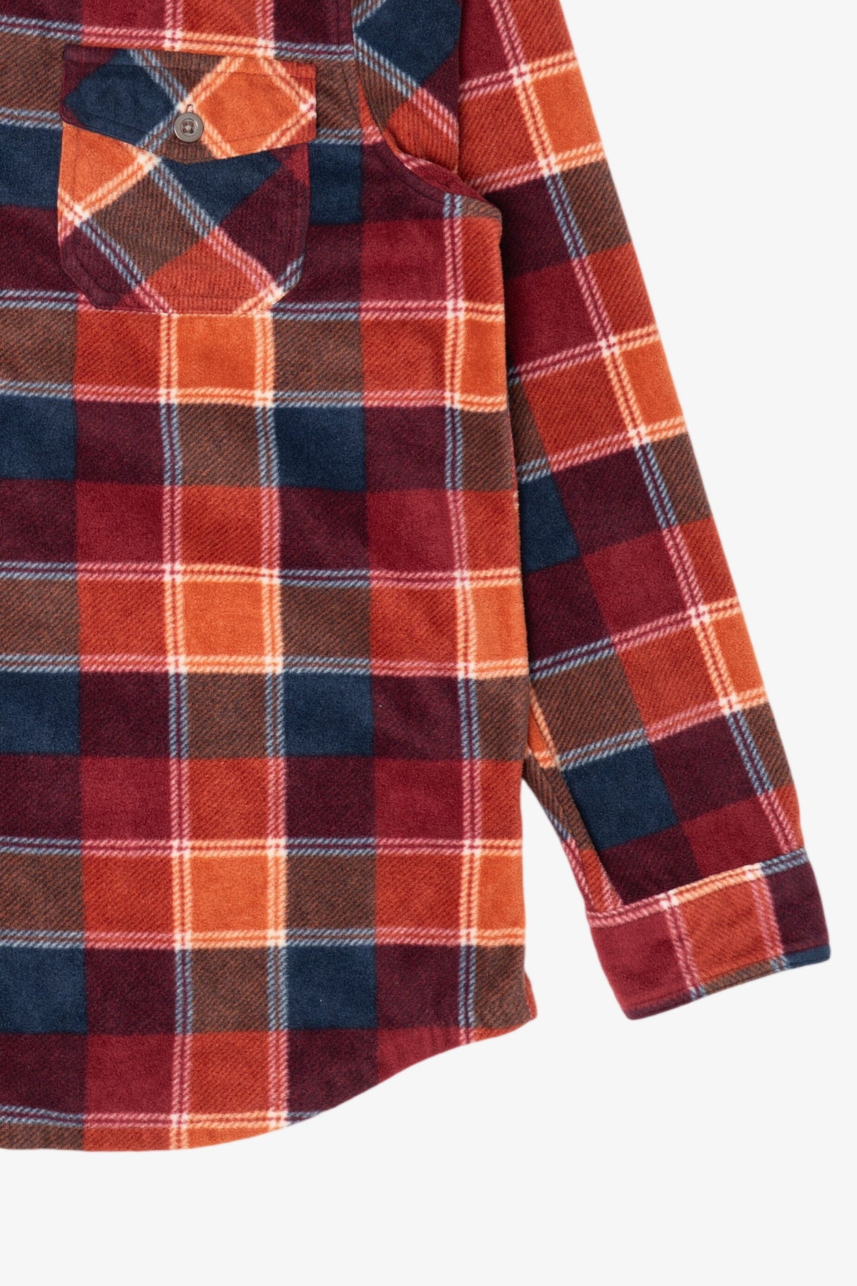Orange Freedom Foundry Button Up Flannel Shirt (2010s)