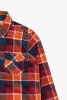 Orange Freedom Foundry Button Up Flannel Shirt (2010s)