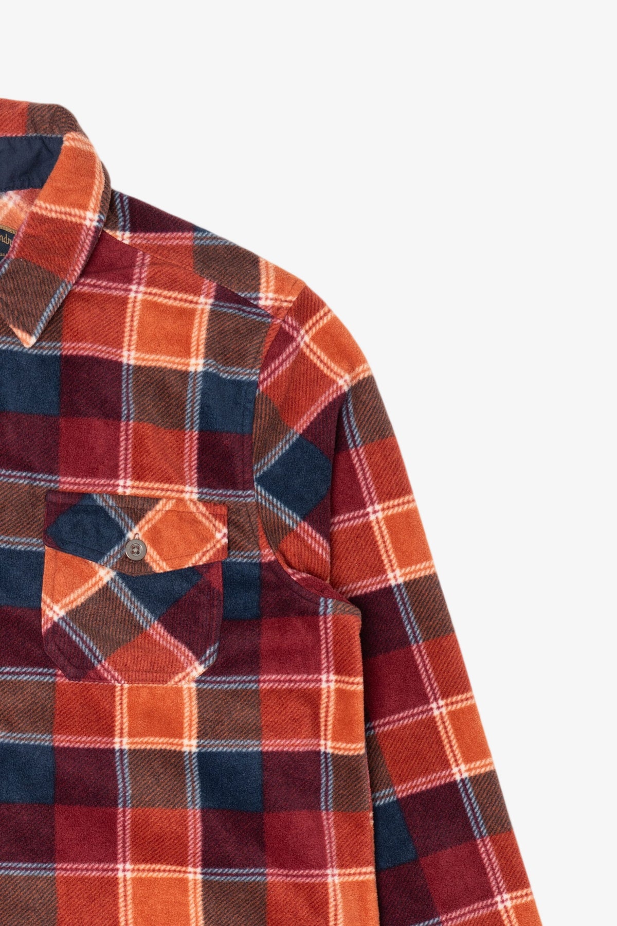 Orange Freedom Foundry Button Up Flannel Shirt (2010s)