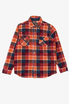 Orange Freedom Foundry Button Up Flannel Shirt (2010s)