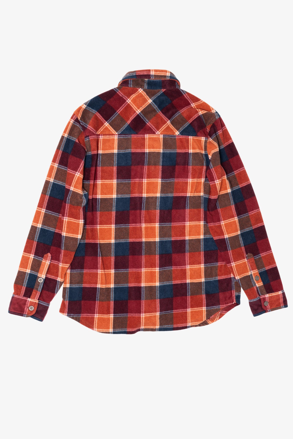 Orange Freedom Foundry Button Up Flannel Shirt (2010s)