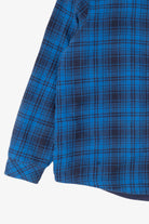 Blue Plaid Riders By Lee Fleece Lined Button Up Flannel Shirt (2010s)
