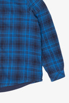 Blue Plaid Riders By Lee Fleece Lined Button Up Flannel Shirt (2010s)