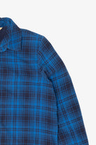 Blue Plaid Riders By Lee Fleece Lined Button Up Flannel Shirt (2010s)