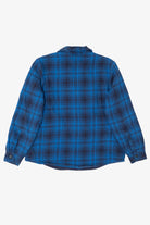 Blue Plaid Riders By Lee Fleece Lined Button Up Flannel Shirt (2010s)