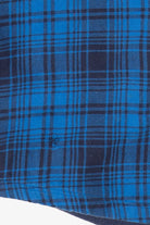 Blue Plaid Riders By Lee Fleece Lined Button Up Flannel Shirt (2010s)