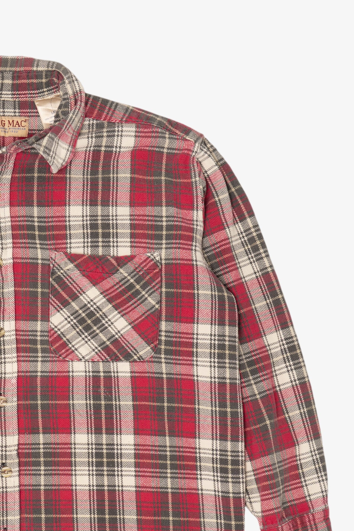 Vintage Red Big Mac Button Up Flannel Shirt (1990s)