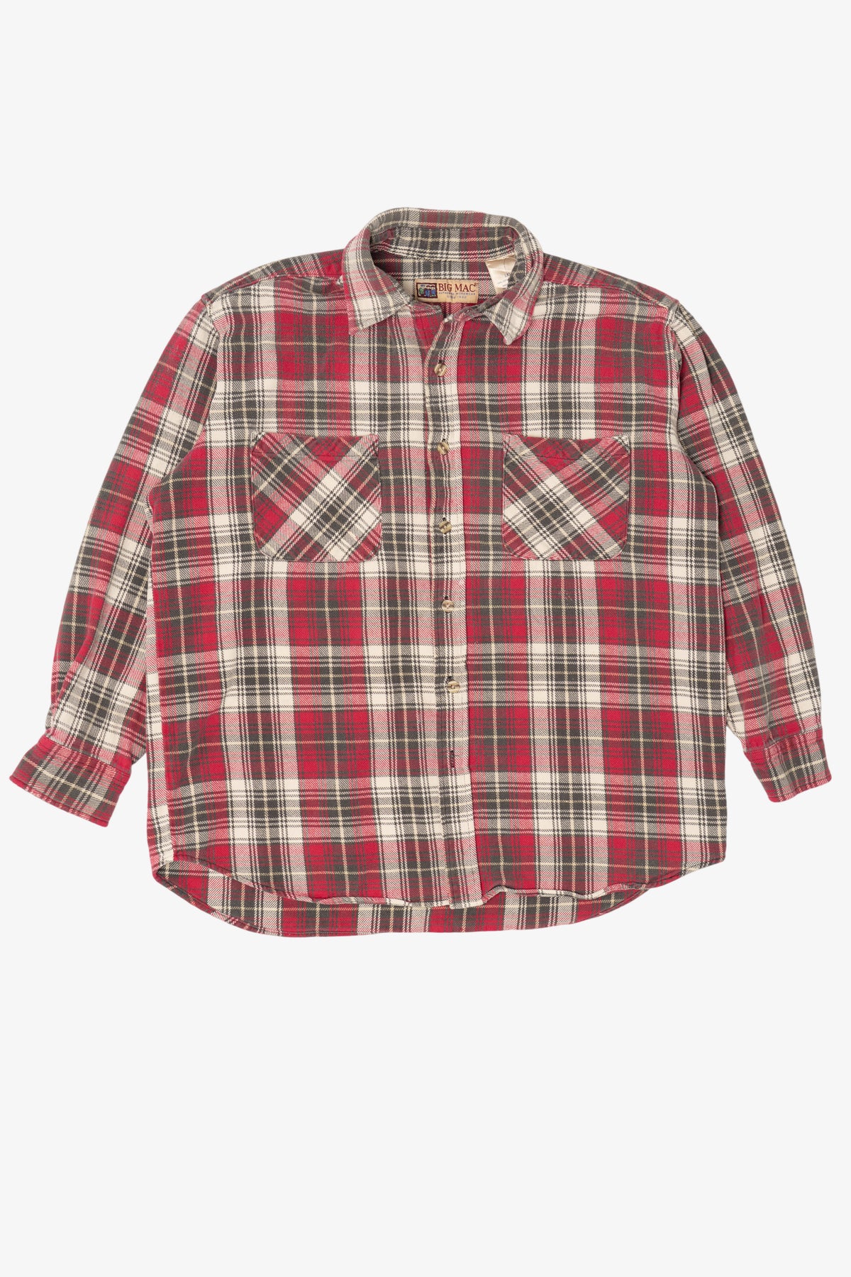 Vintage Red Big Mac Button Up Flannel Shirt (1990s)