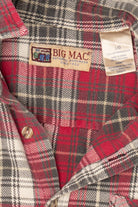 Vintage Red Big Mac Button Up Flannel Shirt (1990s)