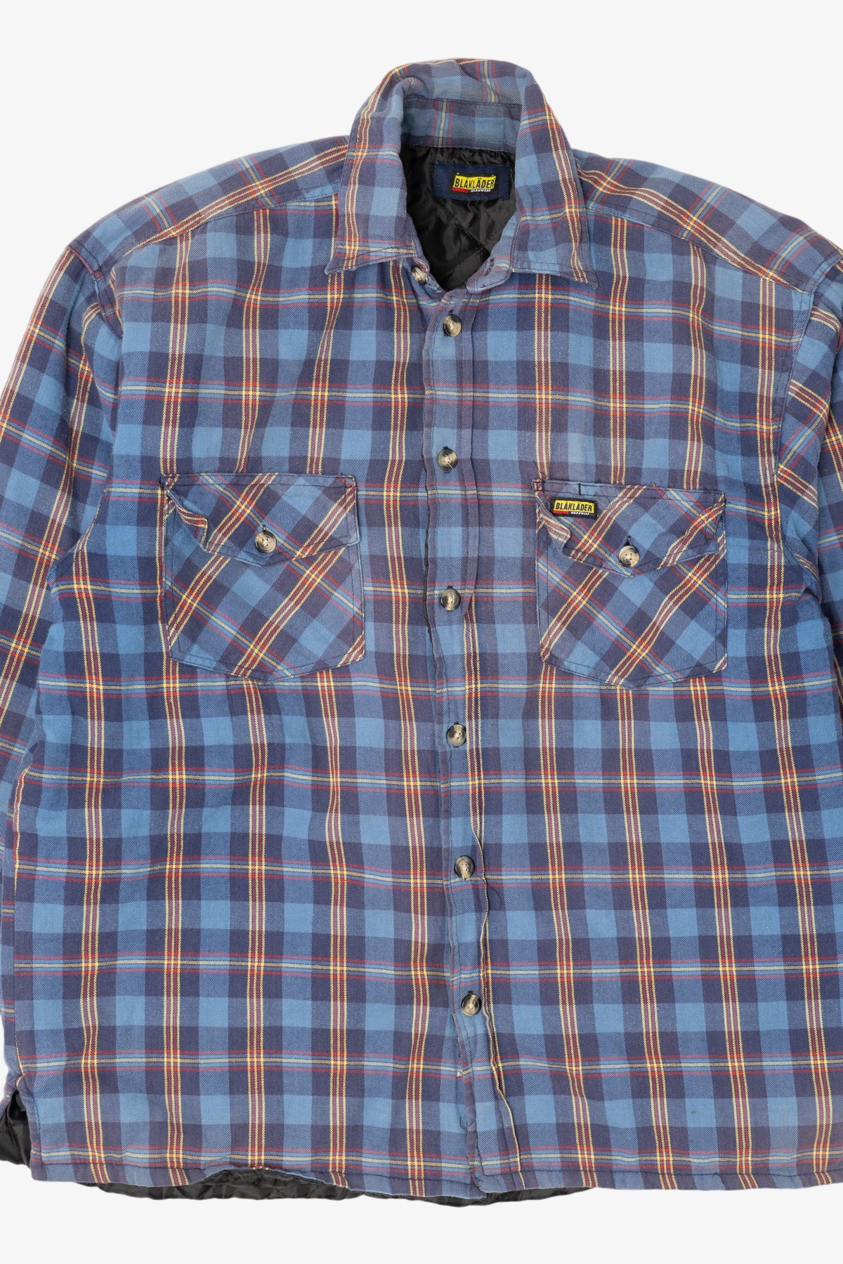 Vintage Blue Blåkläder Quilt Lined Flannel Shirt (1990s)