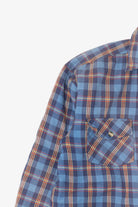 Vintage Blue Blåkläder Quilt Lined Flannel Shirt (1990s)