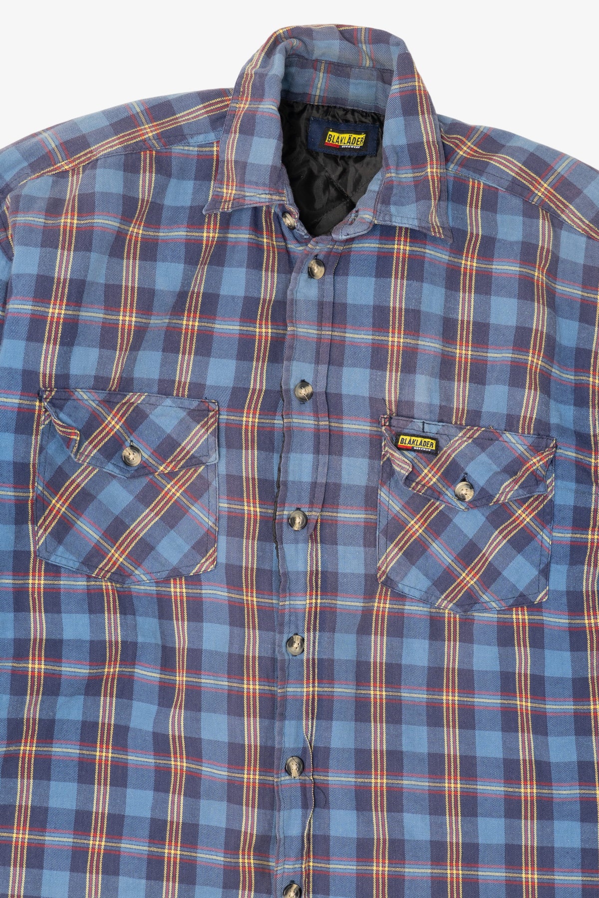 Vintage Blue Blåkläder Quilt Lined Flannel Shirt (1990s)