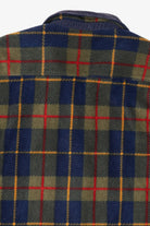 Vintage Navy Blue Basic Fleece Zip Up Jacket (1990s)