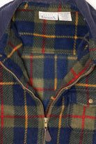 Vintage Navy Blue Basic Fleece Zip Up Jacket (1990s)