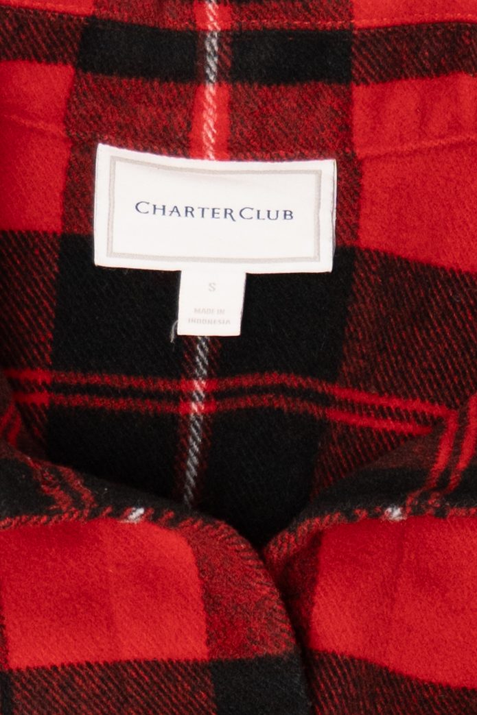 Red Plaid Charter Club Vintage Button Up Shirt (2010s)