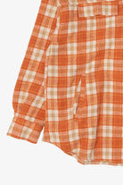 Orange Easel Button Up Flannel Shirt (2020s)