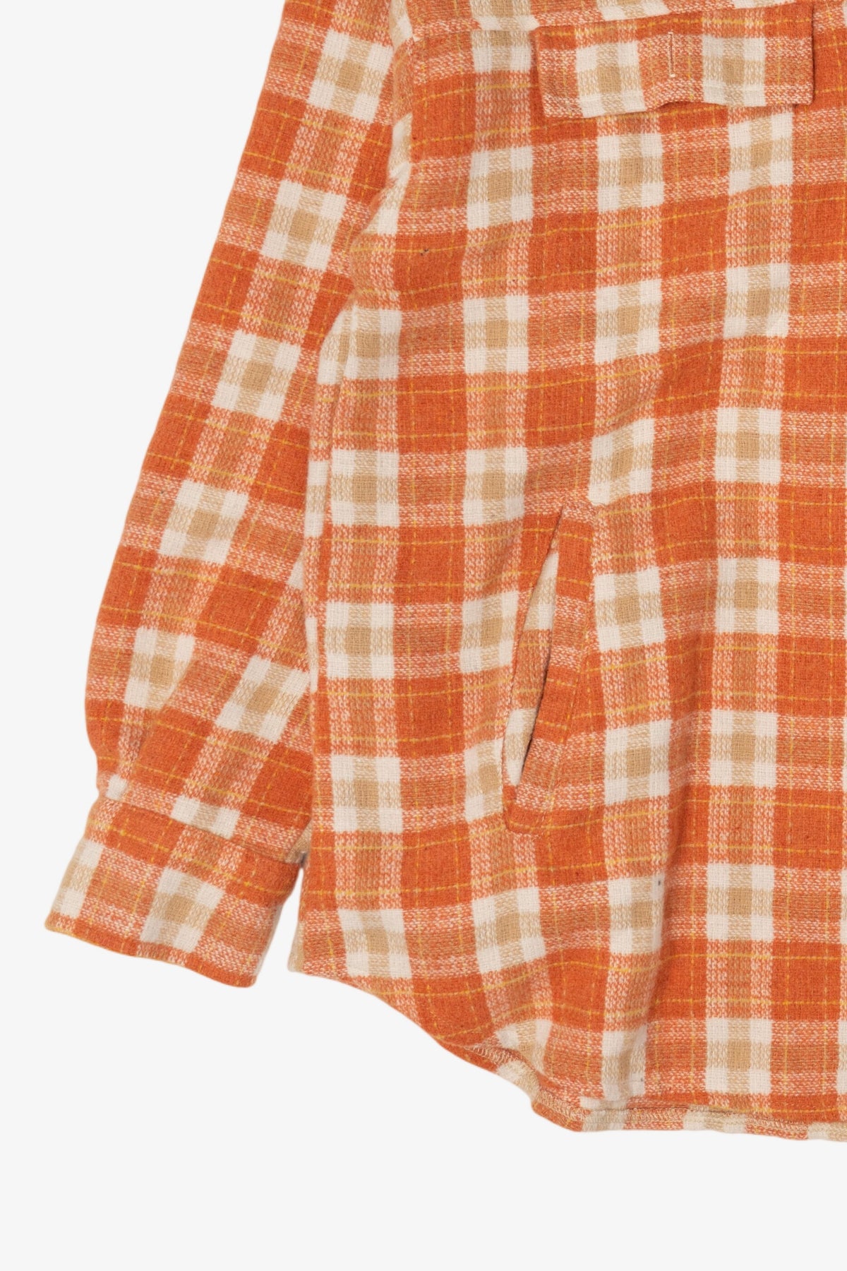 Orange Easel Button Up Flannel Shirt (2020s)