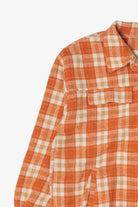 Orange Easel Button Up Flannel Shirt (2020s)