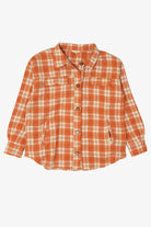Orange Easel Button Up Flannel Shirt (2020s)