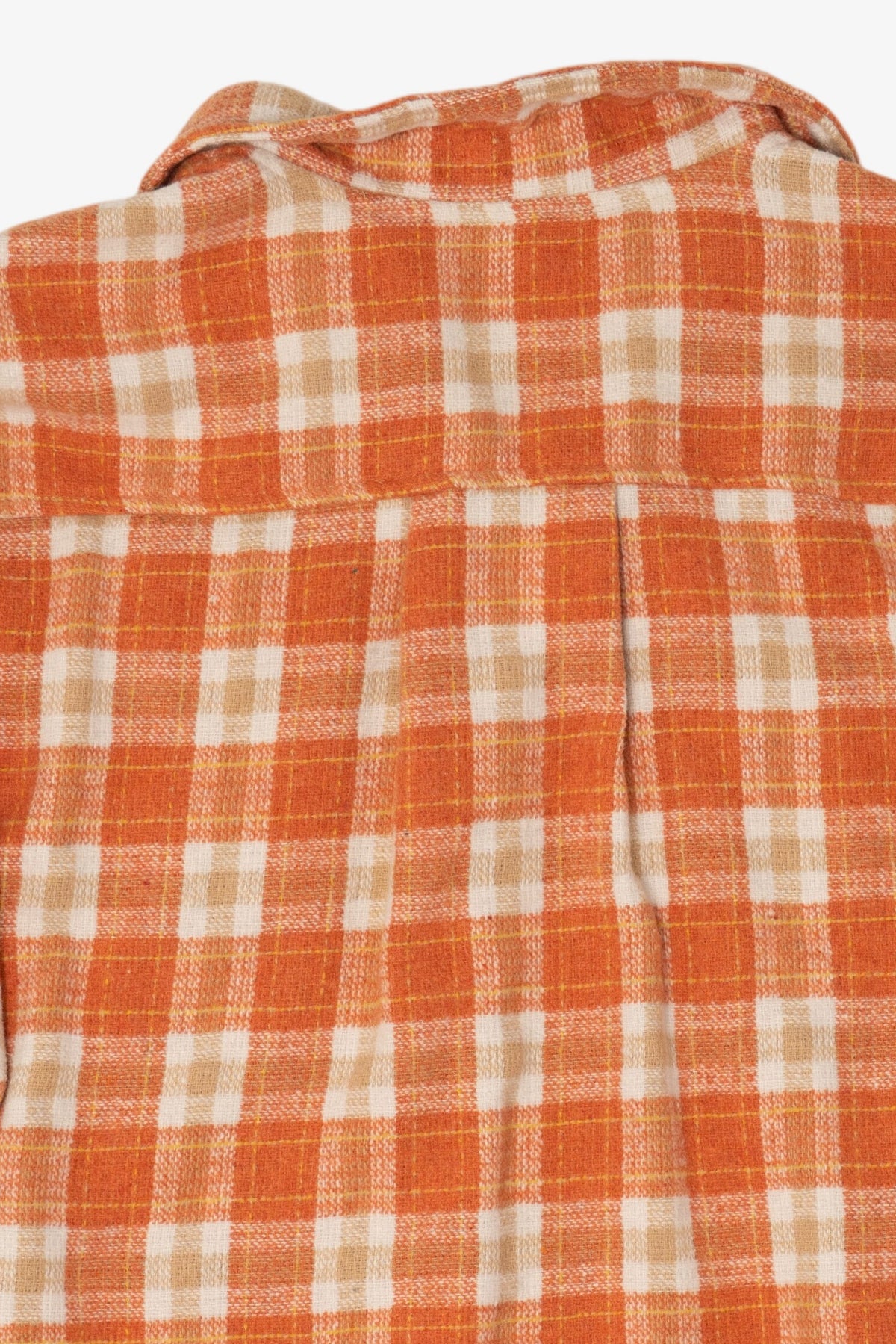 Orange Easel Button Up Flannel Shirt (2020s)