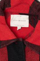 Red Plaid Lucky Brand Button Up Shirt (2010s)