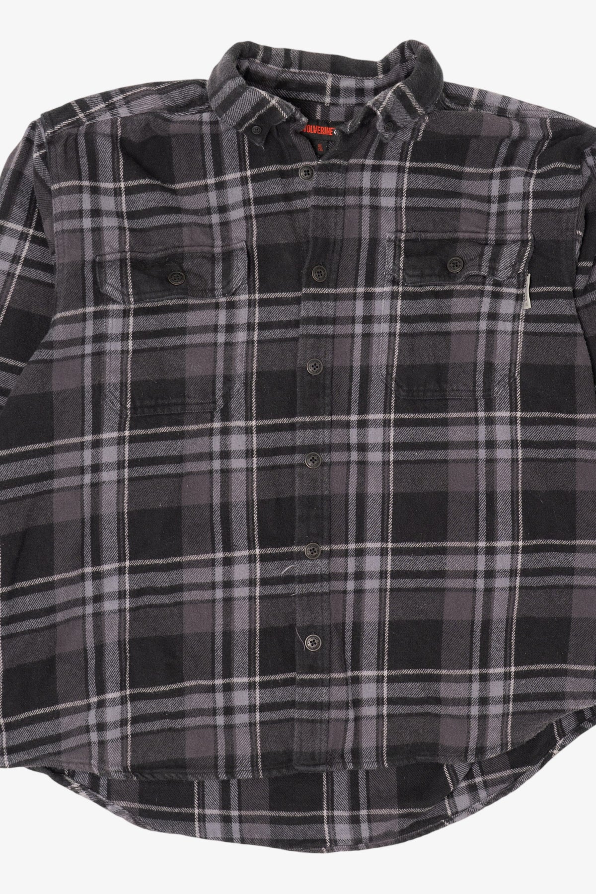 Dark Gray Plaid Wolverine Button Up Shirt (2010s)
