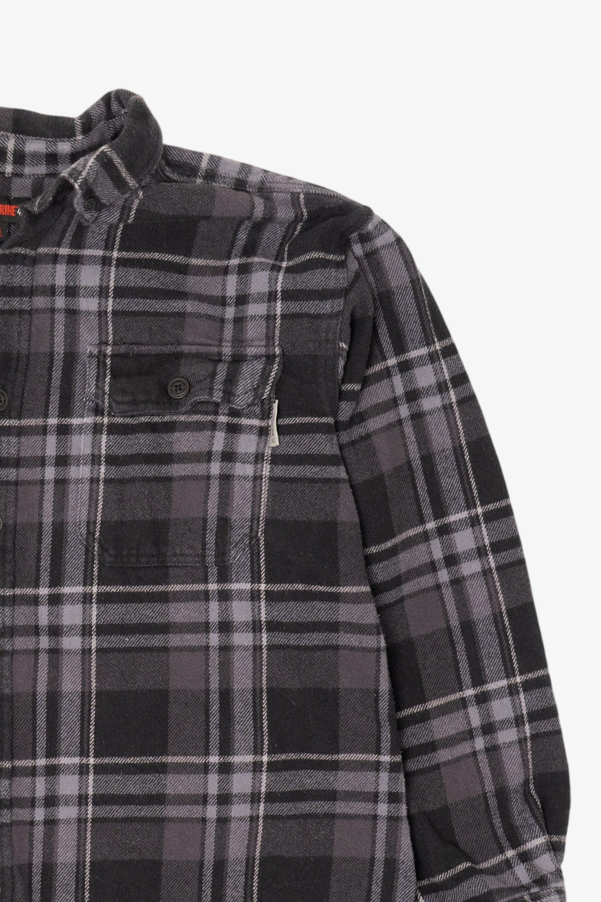 Dark Gray Plaid Wolverine Button Up Shirt (2010s)