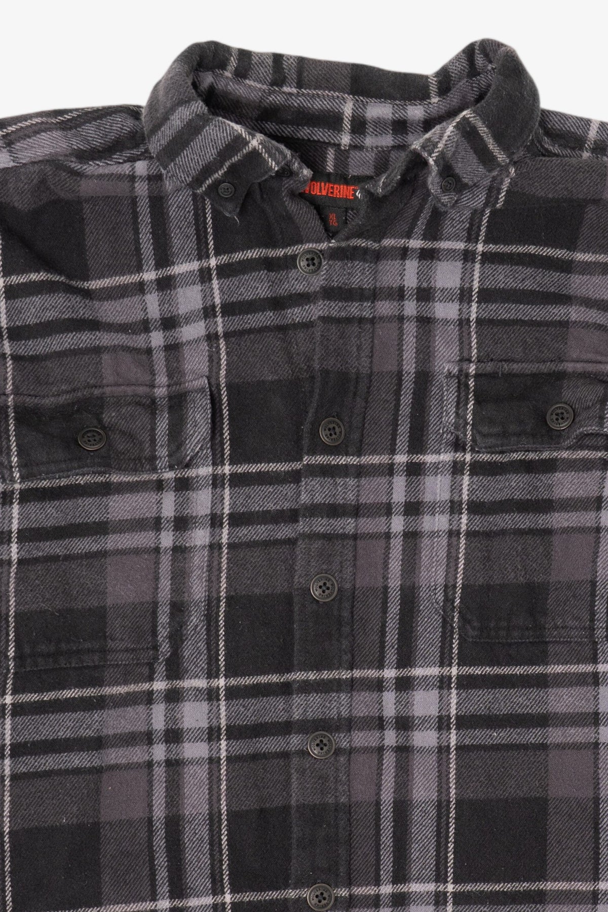 Dark Gray Plaid Wolverine Button Up Shirt (2010s)