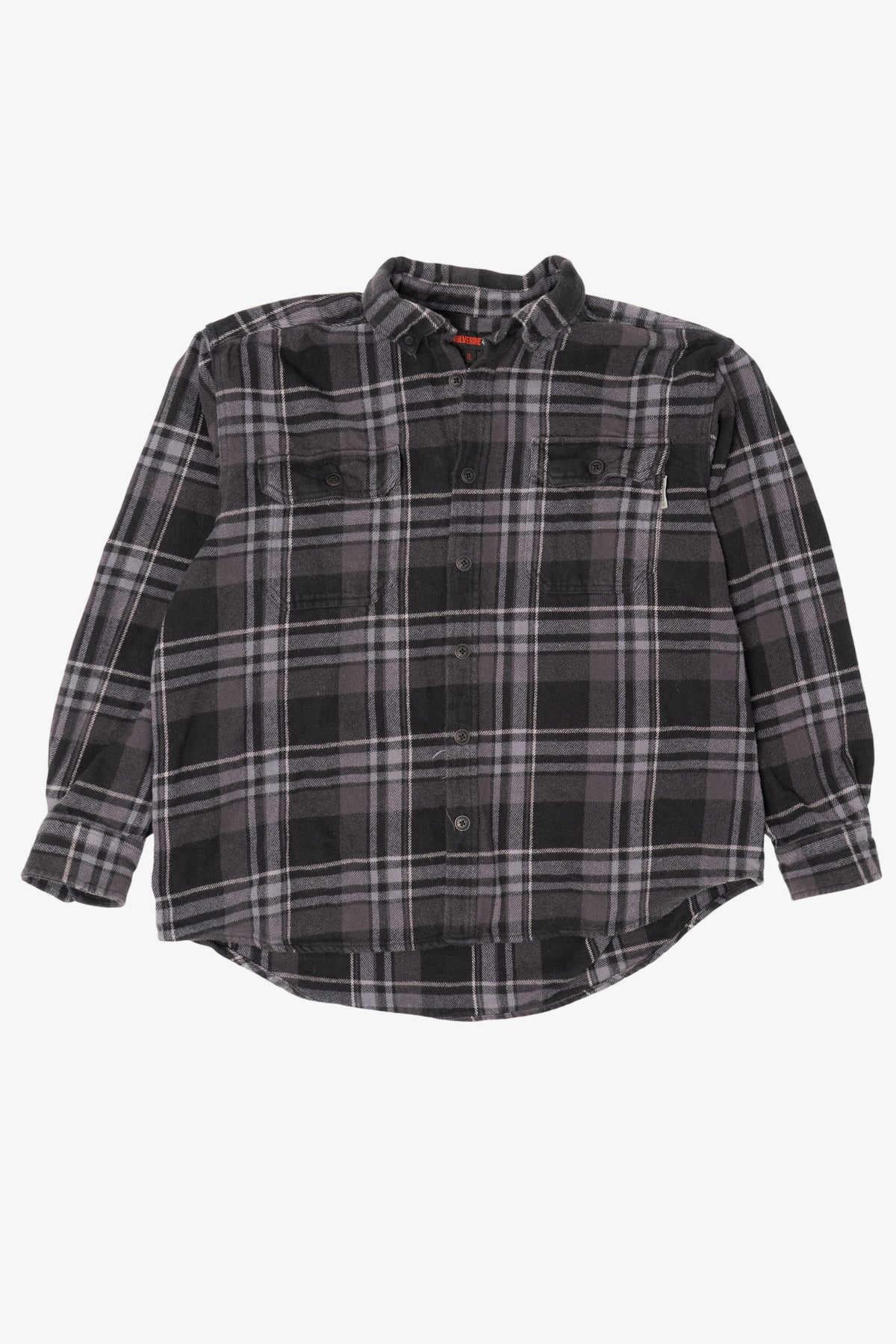 Dark Gray Plaid Wolverine Button Up Shirt (2010s)