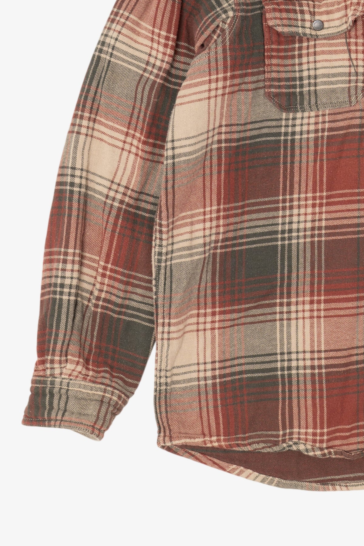 Plaid Red Head Ranch Button Up Shirt (2010s)