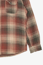 Plaid Red Head Ranch Button Up Shirt (2010s)
